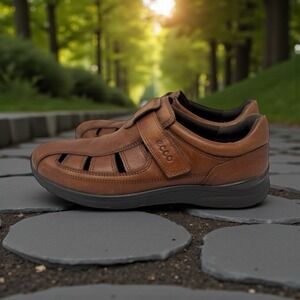 ECCO Irving‎ Comfort Fisherman Sandals Classic Brown Leather Dadcore Retro 8-41